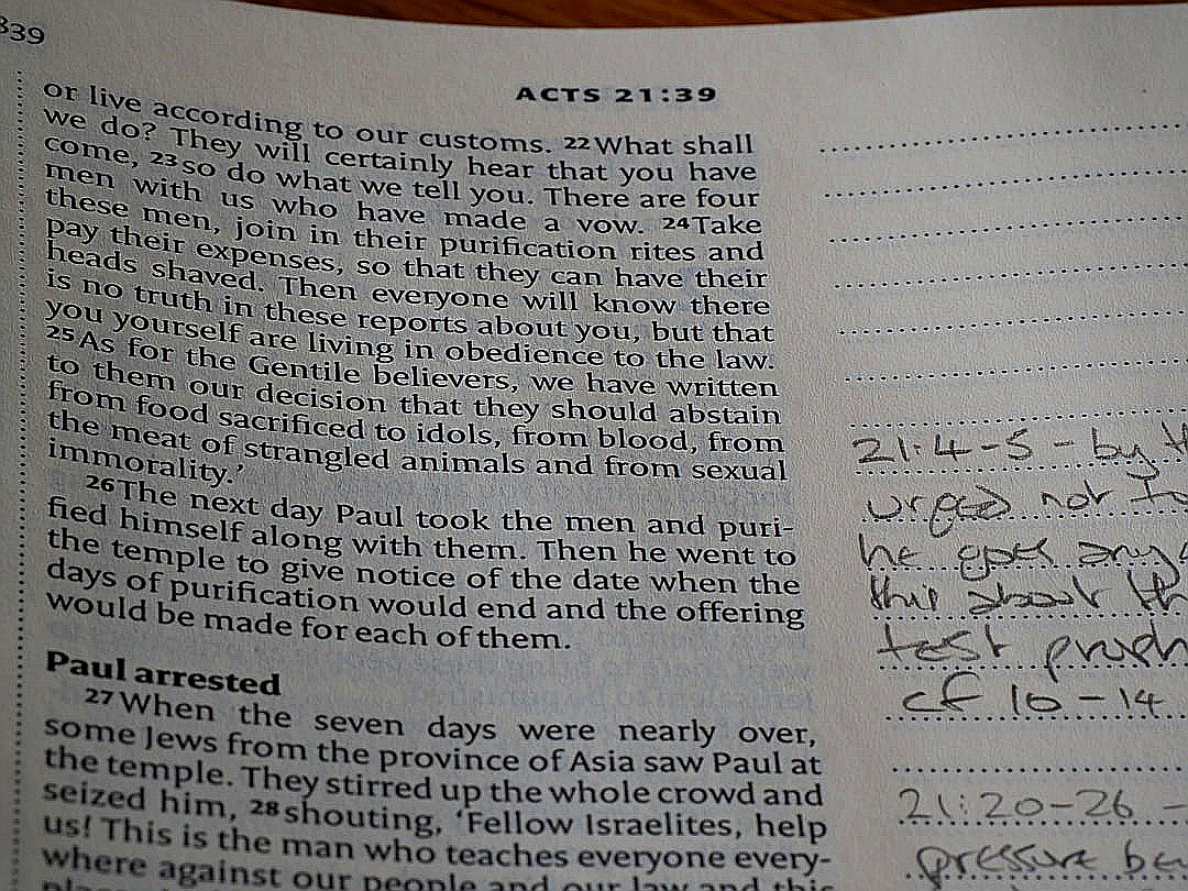 A book with writing on it sitting on a table