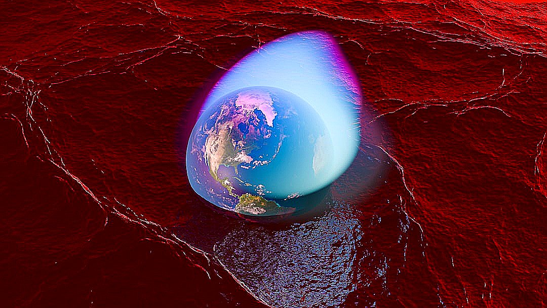 A picture of the earth as seen from space