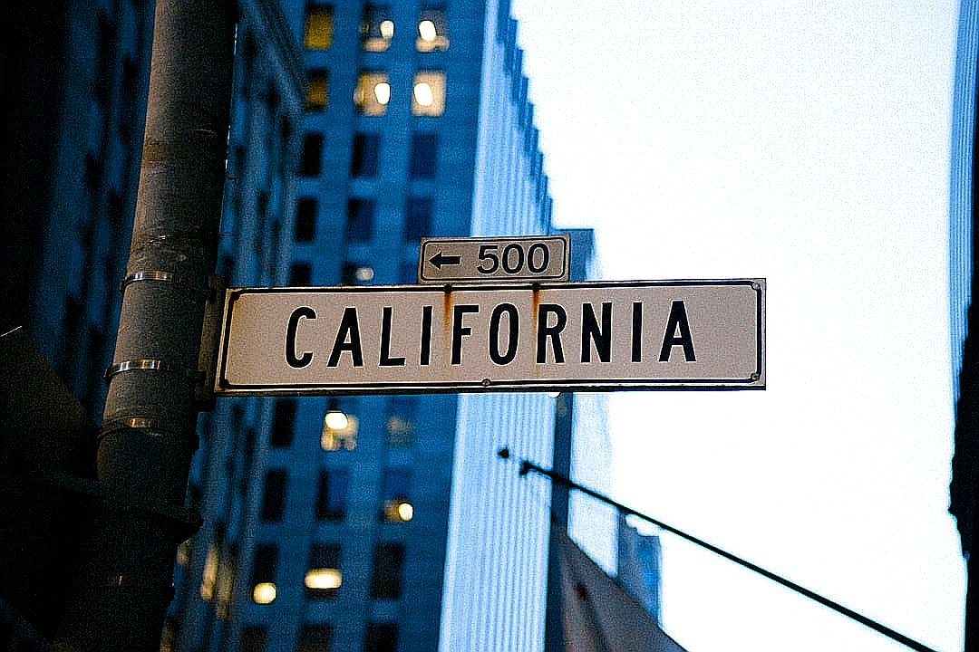 white 500 California road sign