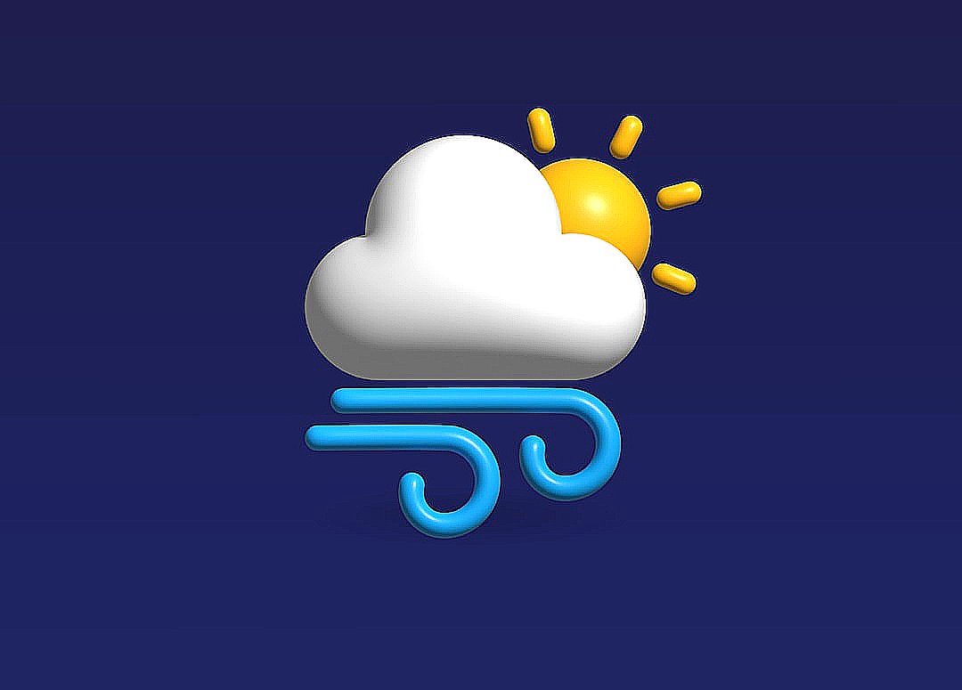a cloud with a sun on top of it