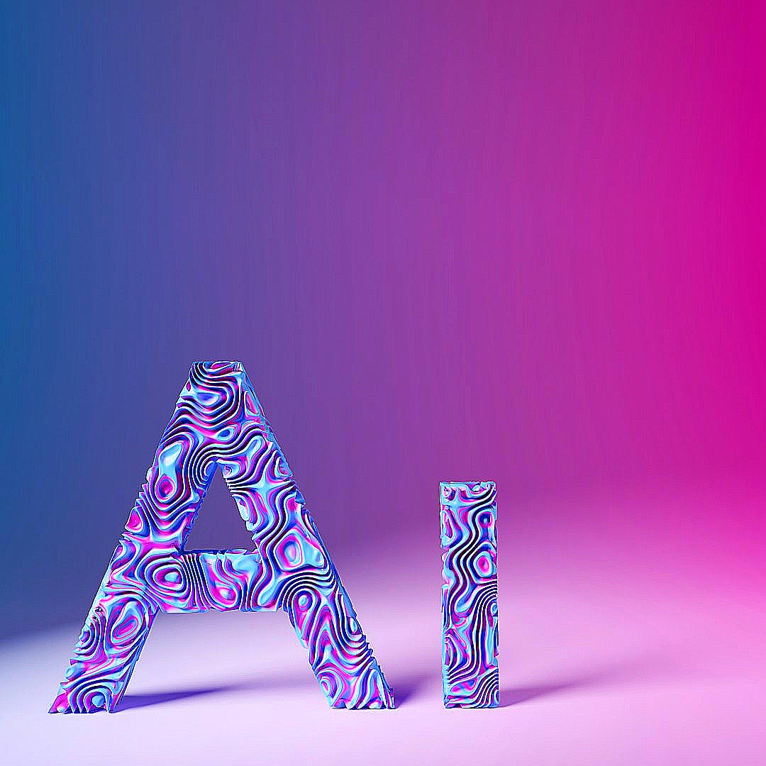 the letters are made up of different shapes