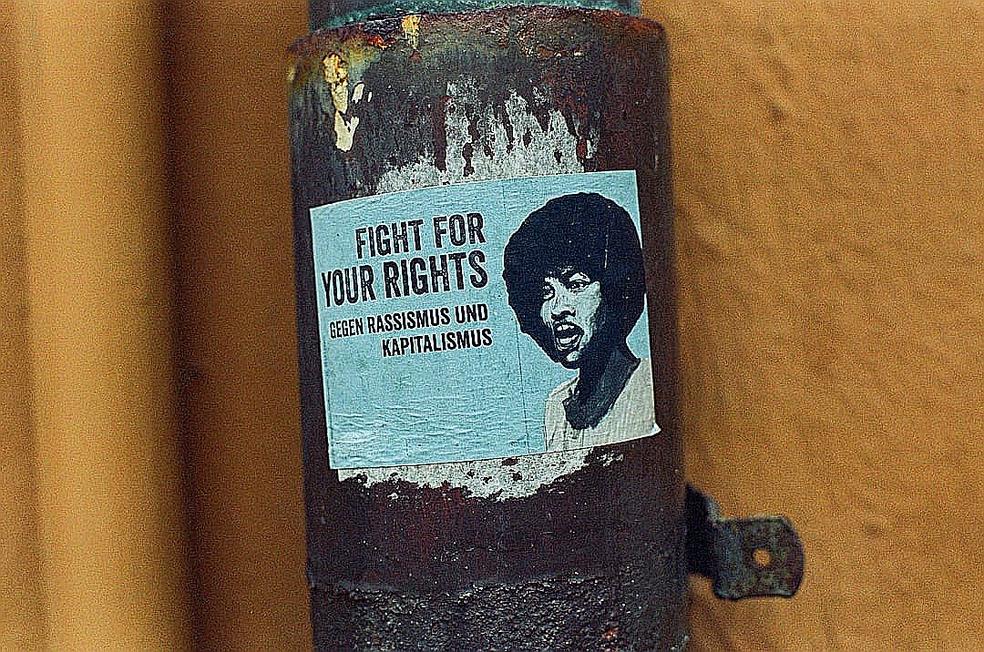 a sign on a door