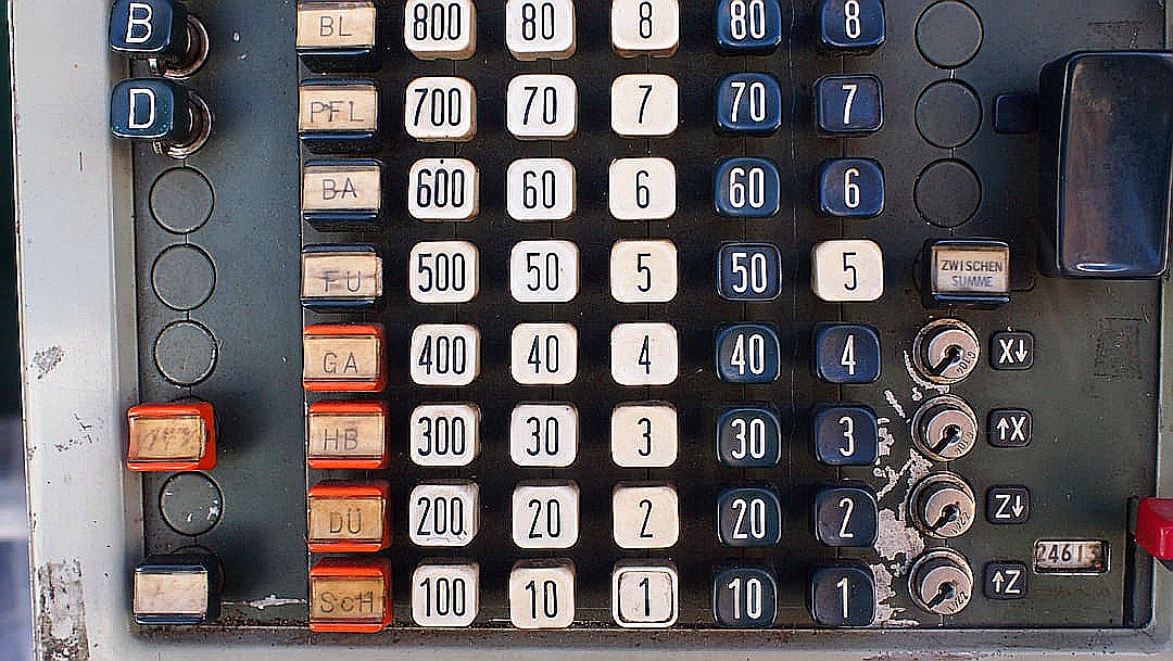 black and white number buttons