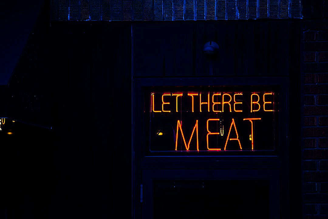 let there be meat neon light