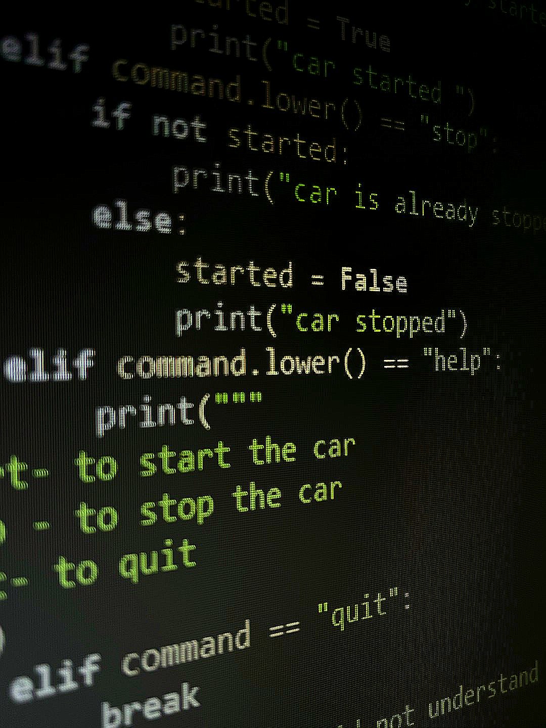 a computer screen with a bunch of text on it