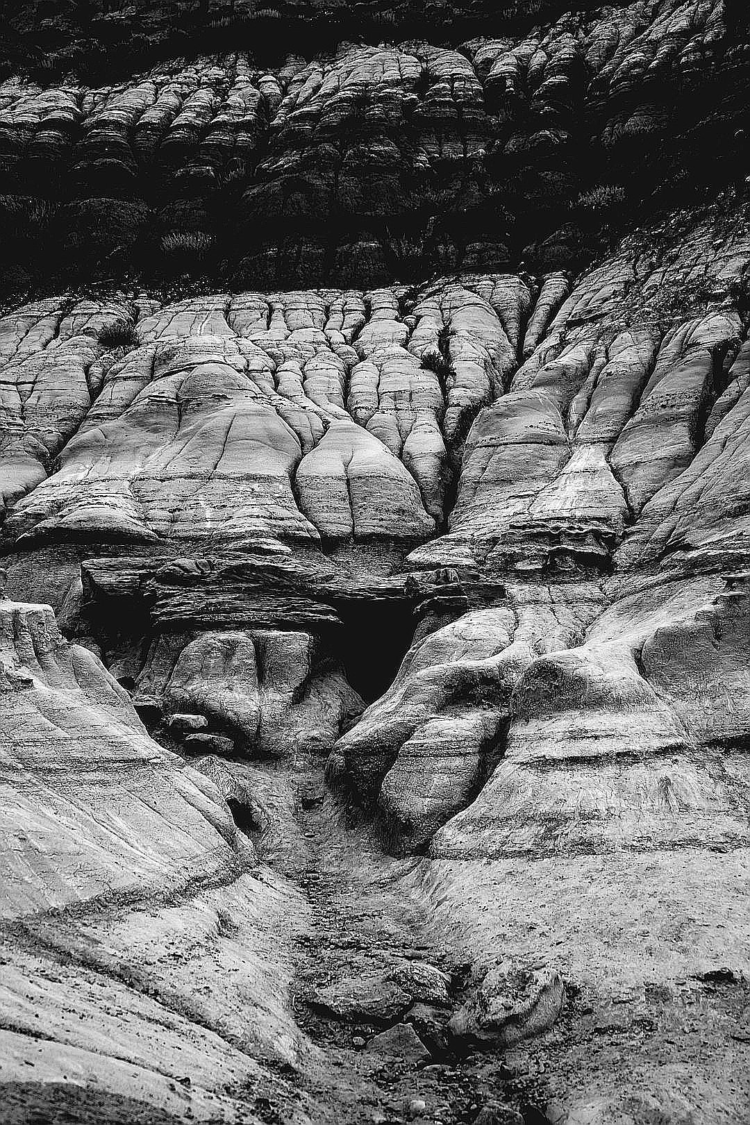 grey rock formation
