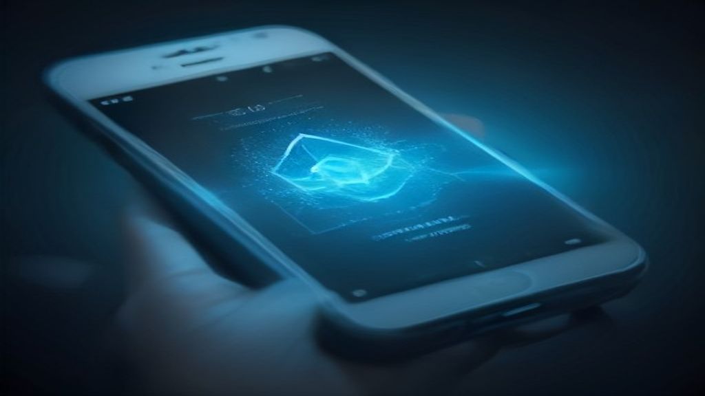 A conceptual shot of a smartphone screen emitting a ghostly, translucent sonic pulse. The pulse transforms into a comple