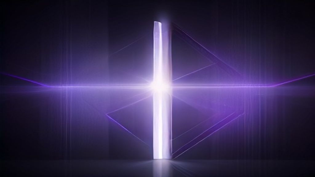 Abstract wide shot of shimmering, holographic architectural layers stacking vertically. Ethereal light leaking through g