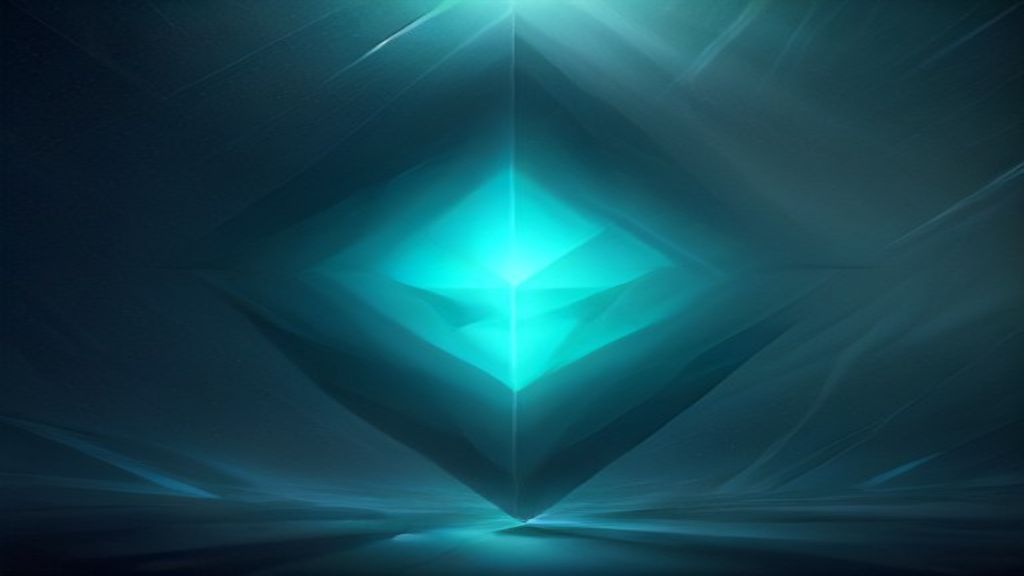 A wide cinematic shot of a holographic neural web dissolving into a cloud of geometric digital shards. Ethereal light le