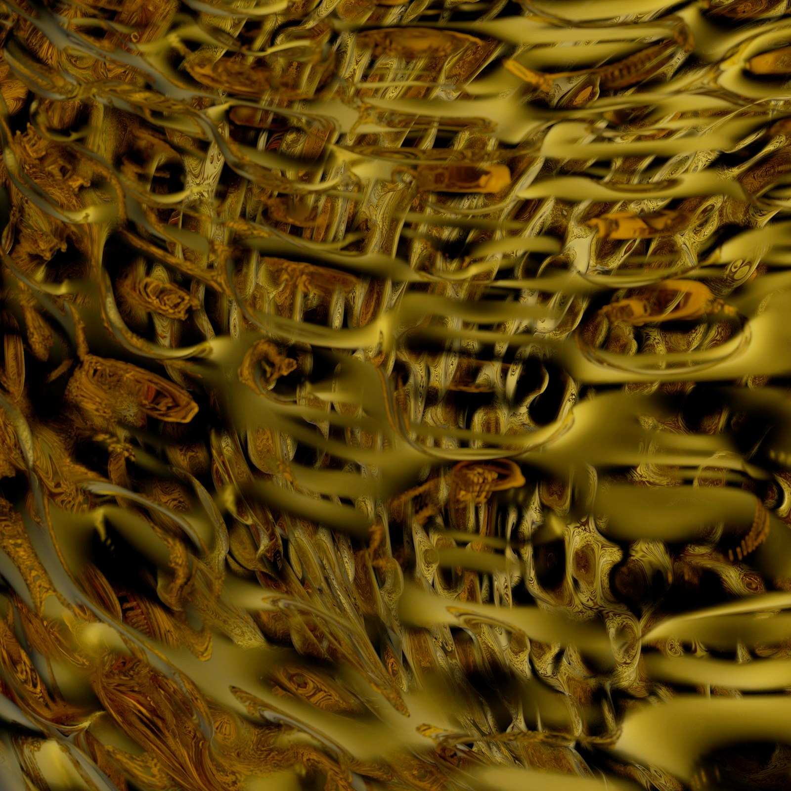 Abstract golden textured background with organic patterns