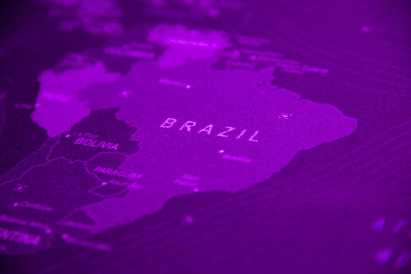 a close up of a map of the world