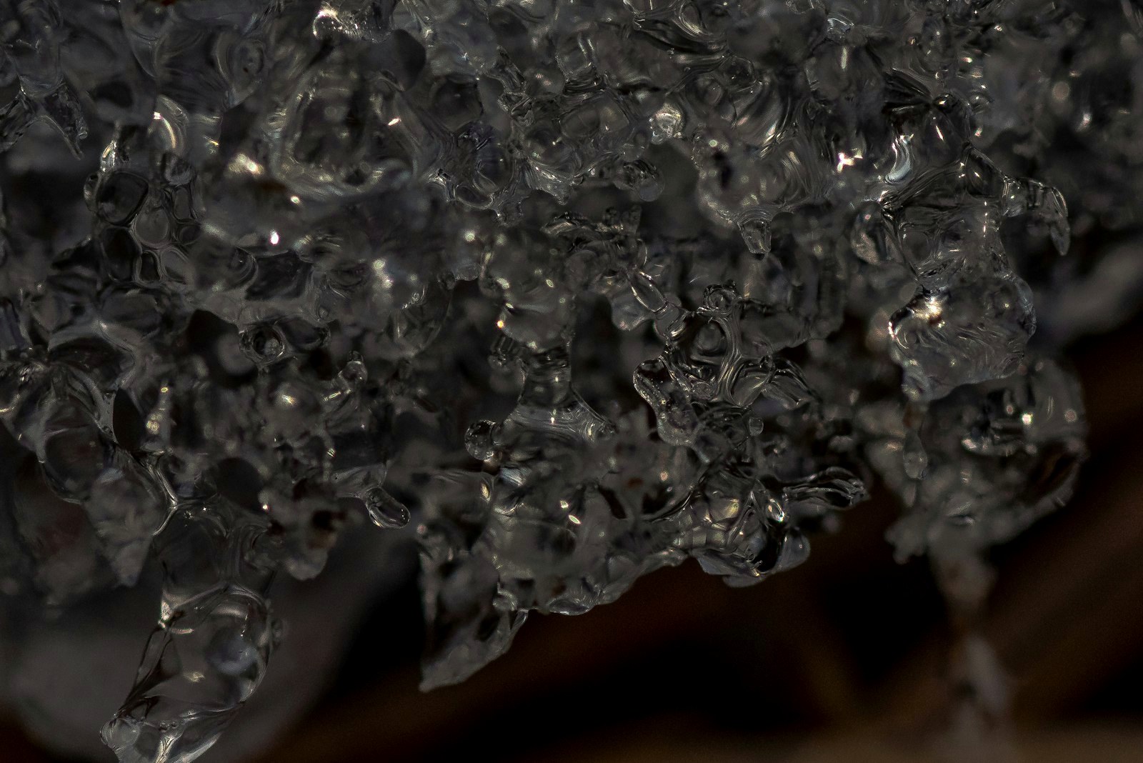 a close up of a bunch of water droplets